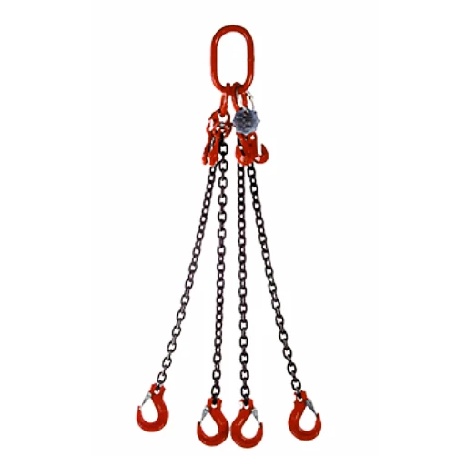 Lifting And Lashing Chain Sling With Master Link And Clevis Hook