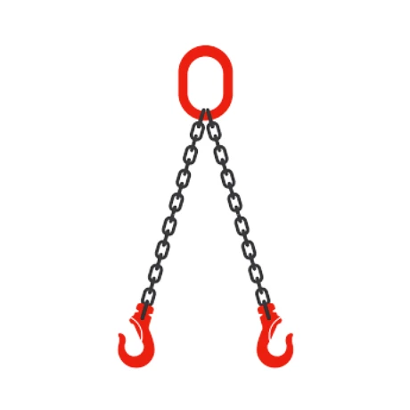 Lifting And Lashing Chain Sling With Master Link And Clevis Hook